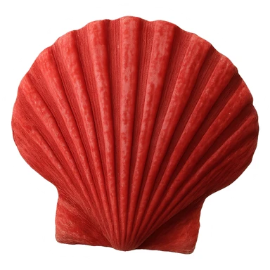 red seashell, remove background sticker