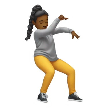 girl doing a dab sticker