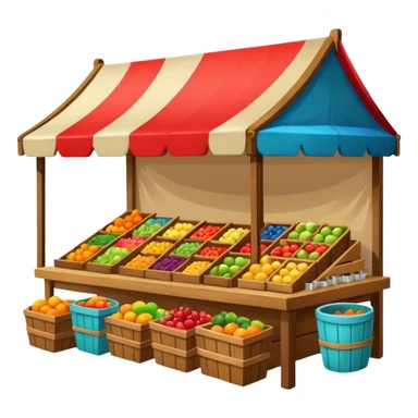 Street Market Stall
 sticker