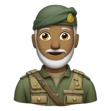 Old Muslim soldier sticker