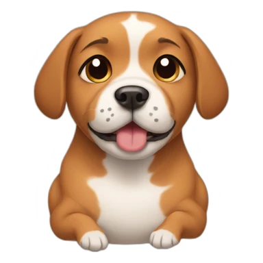 Pregnant dog sticker