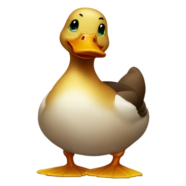 Duck flipping the bird sticker