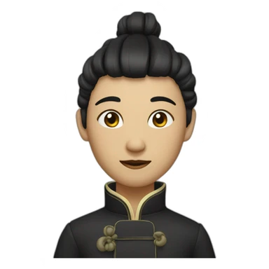 chinois noir sticker