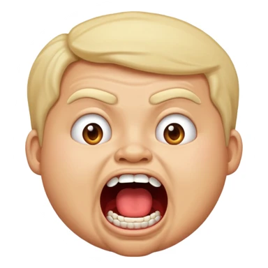gum tsion emoji very not nice rude shouting ragebaiter fat ugly sticker