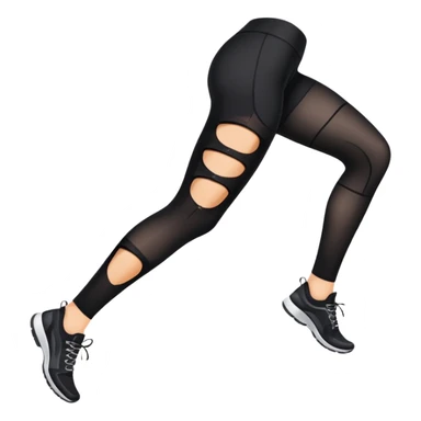 Ripped tights with runs sticker
