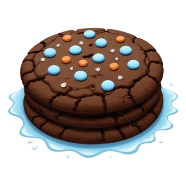 dark chocolate cookie sticker
