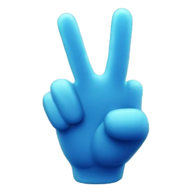 victory sign for deep learning model sticker