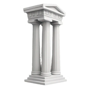 Greek column sticker