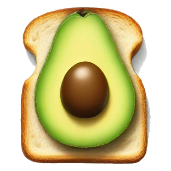 Avocado slice on toast sticker