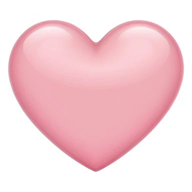 Really Light Pink heart  sticker