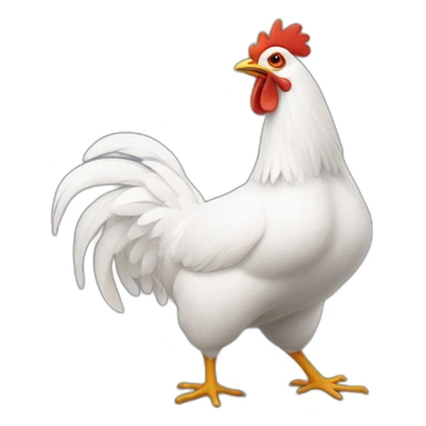Poule qui danse sticker
