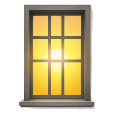 Window with sunshine sticker