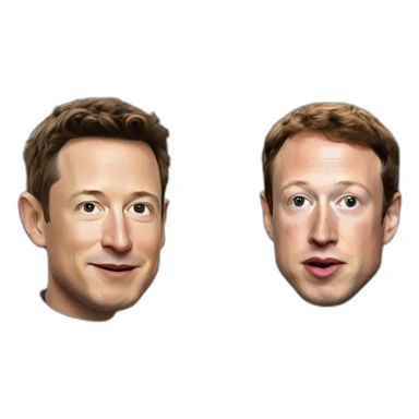 Elon musk vs Mark Zuckerberg sticker