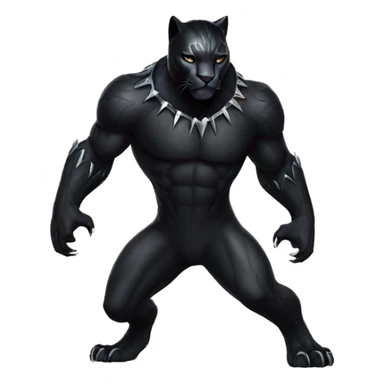 Black panther animal full body sticker