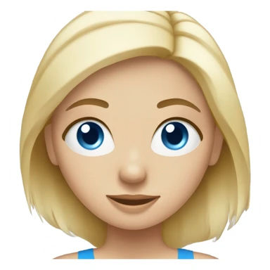blonde girl with blue eyes in pilates sticker