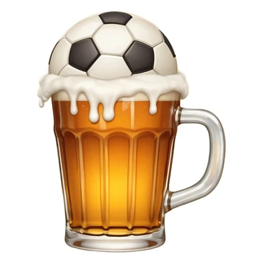 pint and 1 big soccer beside sticker