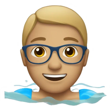 armless person swimming sticker