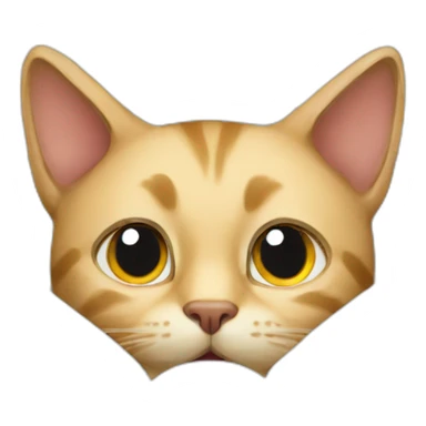 cat having a sneak peek through letter sticker