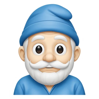 grandfather smurf  sticker