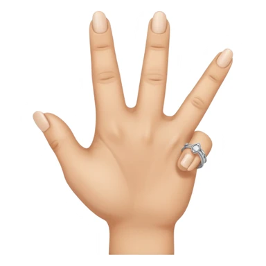 hand with middle finger and ring finger crossed sticker