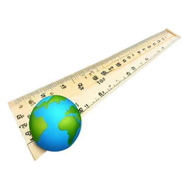 ruler measuring global warming sticker