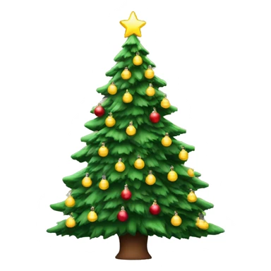 Big Christmas tree with lights  sticker