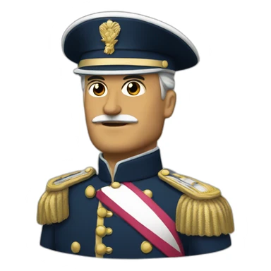 A colonel of the french army sticker