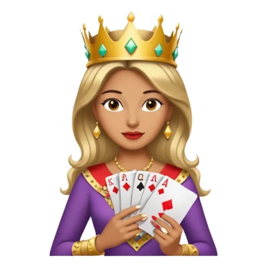 gambling queen sticker