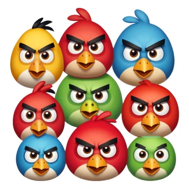 Angry birds r sticker