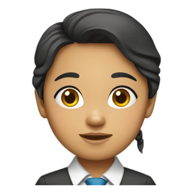 filipino girl wearing tie sticker