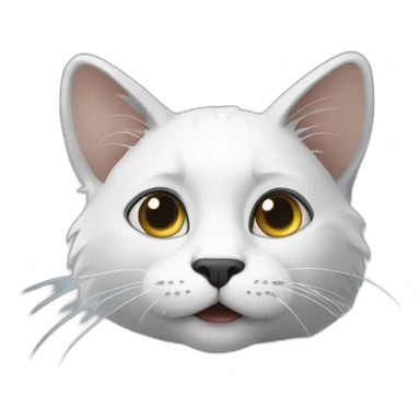 🐈 gris et blanc sticker