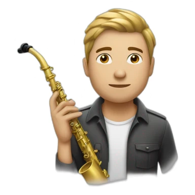 cara de hombre blanco pelón fumando una pipa sticker