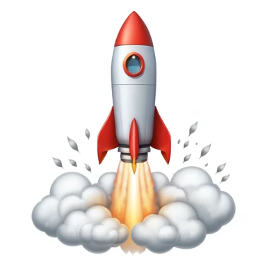 launching a rocket sticker
