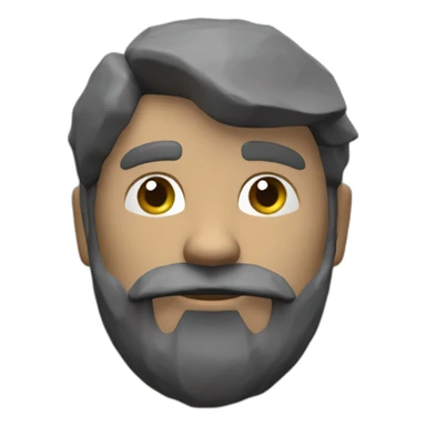 3d low poly random model sticker