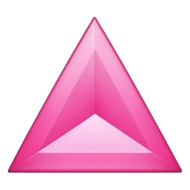shiny pink triangle sticker