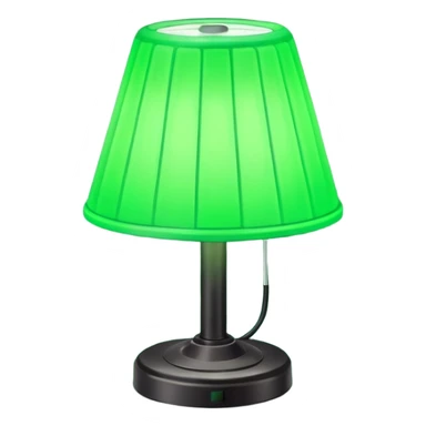 1980s green lighting lamp sticker