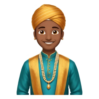 South indian groom sticker