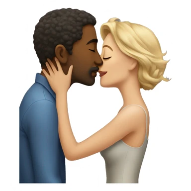 Man kissing women sticker