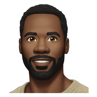 colman domingo handsome face sticker