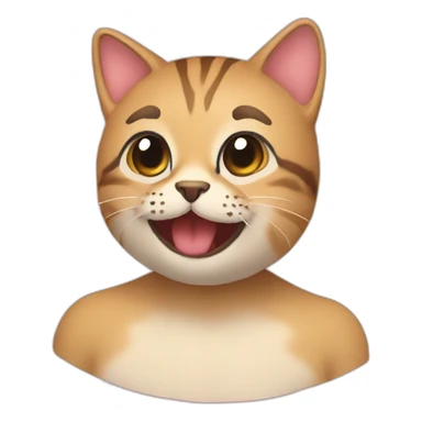 Squeezie qui voit un chat sticker