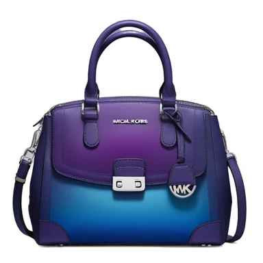 Realistic dark purple to dark blue ombre Guess Michael kors satchel purse. sticker