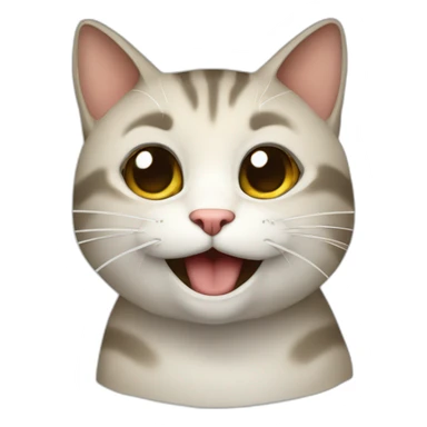 gato siames riendo sticker