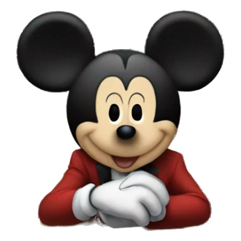 Mickey Mouse at the bar sticker