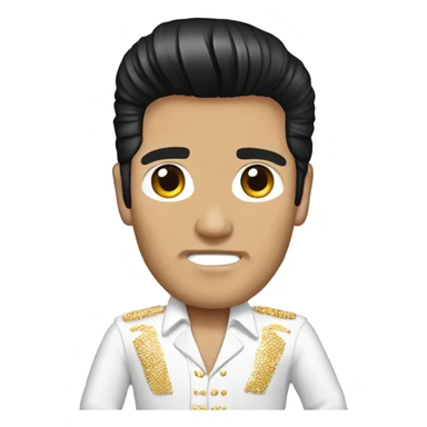 Elvis Presley With a Bow sticker