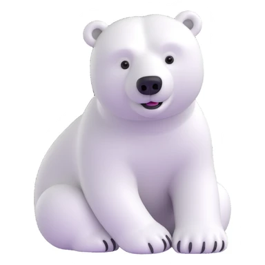 Polar bear sticker