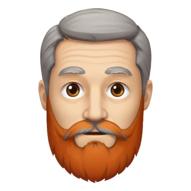 long beard man sticker