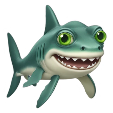 pepe the frog riding a shark sticker