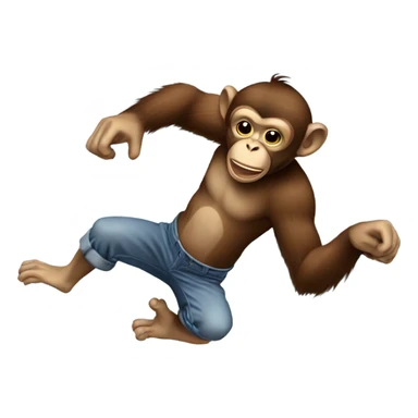 Breakdancing Monkey sticker