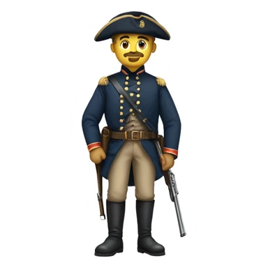 full length american civil war soldier sticker