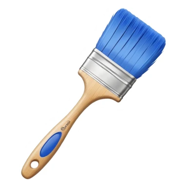 blue paint brush sticker